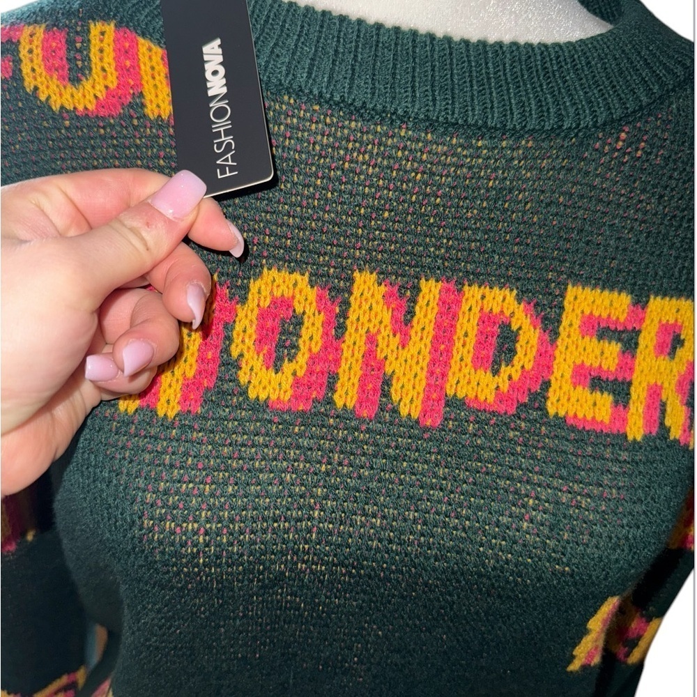 Fashion Nova Women's Green Sweater - Picture 6 of 6